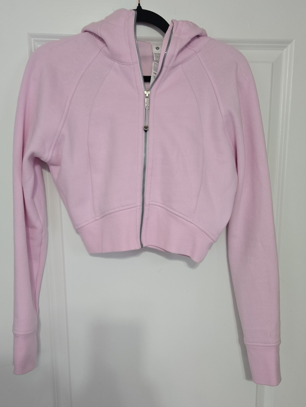 lululemon athletica Light Pink Cropped Full‑Zip Hoodie